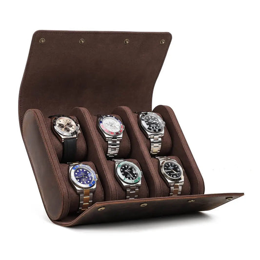 Best 6 leather Watch Roll for Rolex