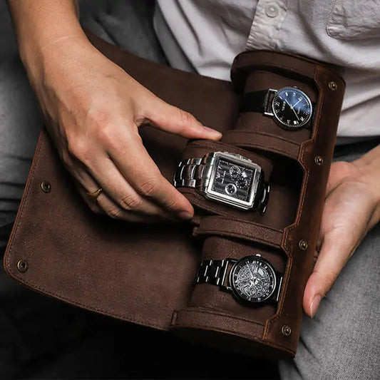 everest leather watch roll