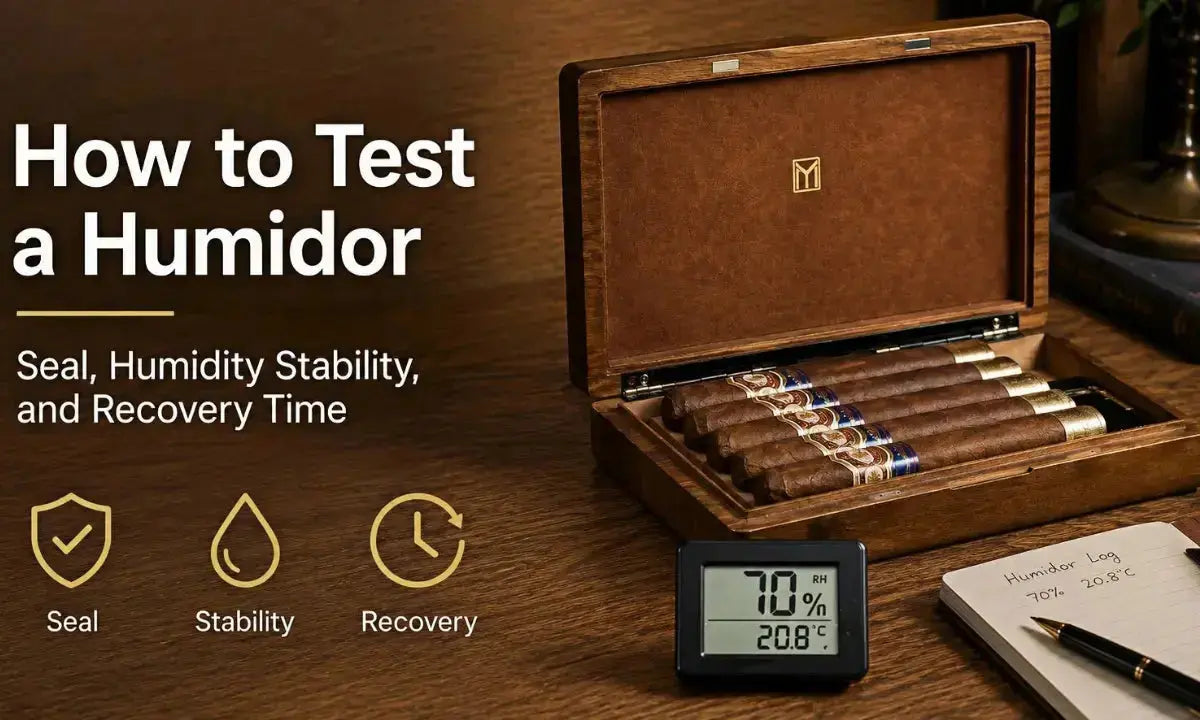 How to Test a Humidor: Seal, Humidity Stability, and Recovery Time MOZSLY