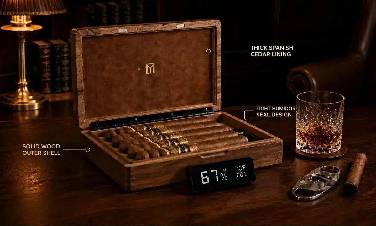 Cigar Humidor Construction Guide: Wood, Lining, and Seal Explained MOZSLY