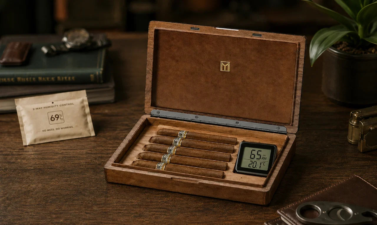 Humidor humidity won’t go up with digital hygrometer showing low RH