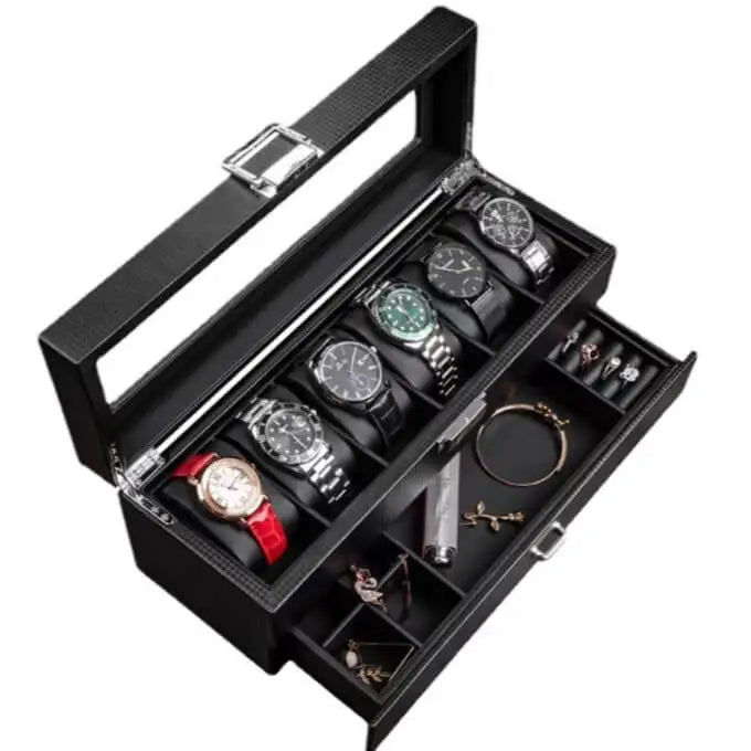 6 Watch Storage Box Wooden Jewelry Storage Box-5