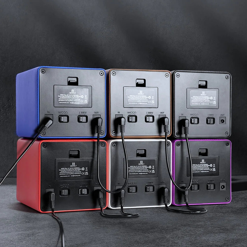 Automatic Single Watch Winder Box-Red Leather-Mozsly