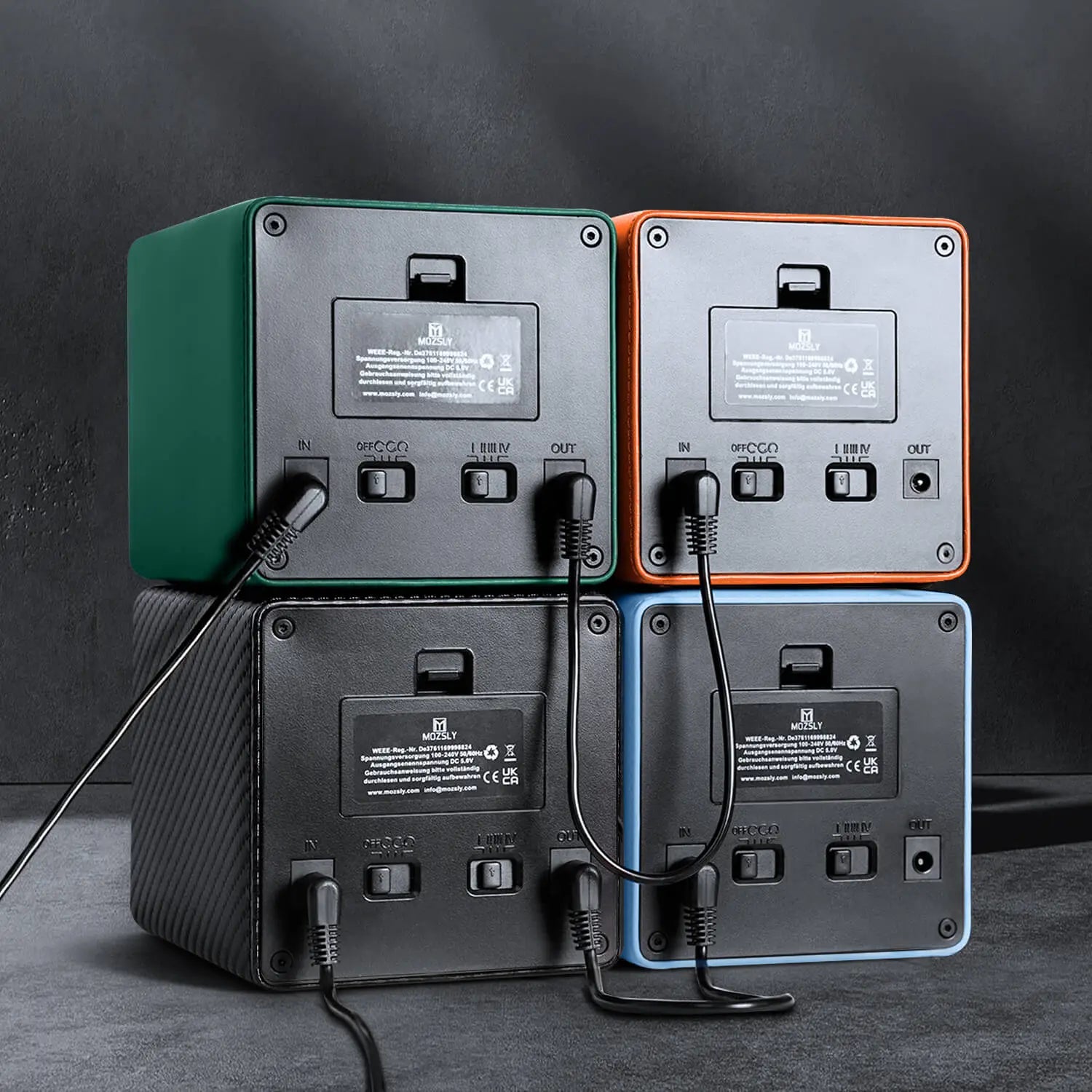 Best Single Watch Winder Box-Light Blue-Mozsly