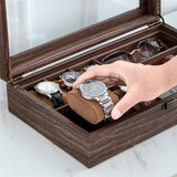 Luxury Wooden Watch Sunglasses Collection Box-4