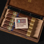 MOZSLY Portable Walnut Wood Cigar Box -- MOZSLY