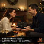 MOZSLY Portable Walnut Wood Cigar Box -- MOZSLY