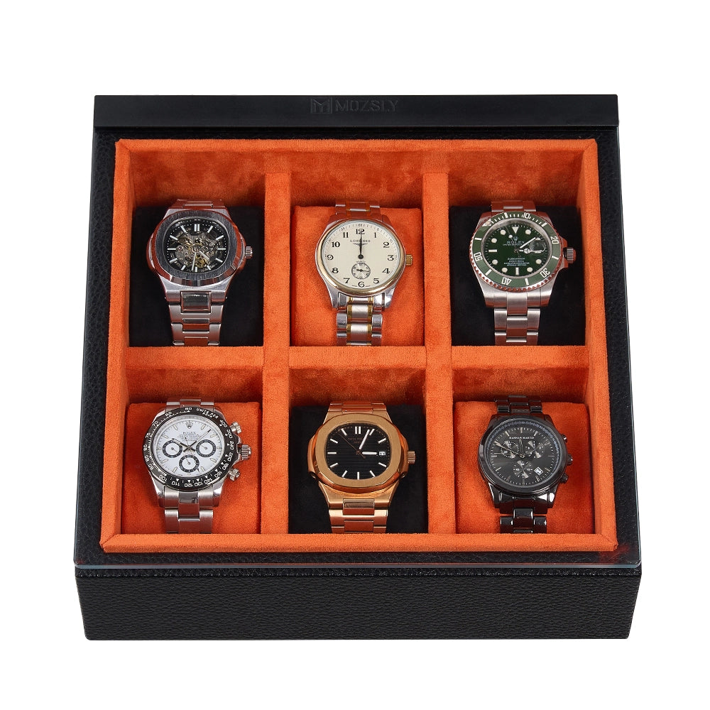 MOZSLY Luxury 6 Watch Display Box-The Architect · LUX_06