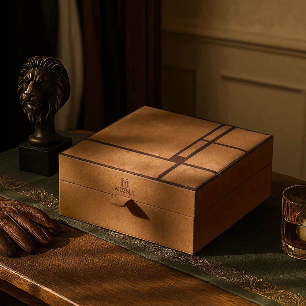 MOZSLY Luxury 6 Watch Storage Box – Bruges Terra Brown (Artist’s Series)_02