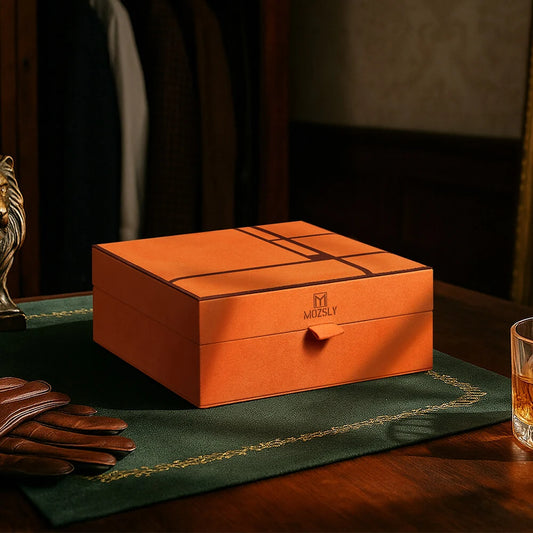 MOZSLY Luxury 6 Watch Storage Box – Seville Glow Orange (Artist’s Series)_02