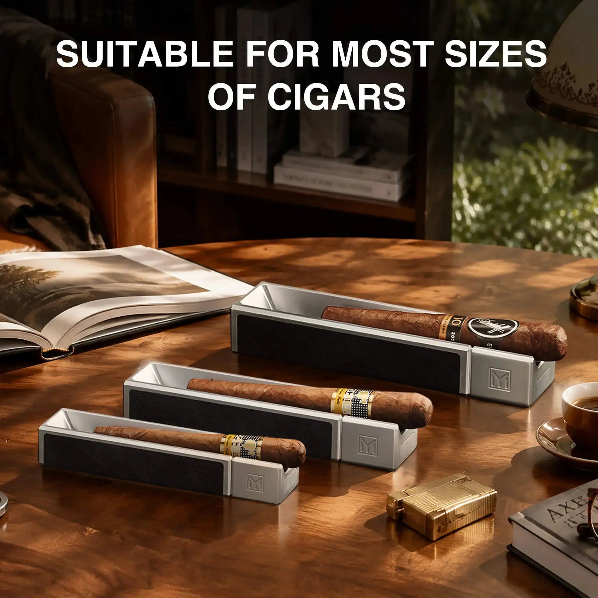 MOZSLY Park It Portable Aluminum Cigar Ashtray-Silver_08