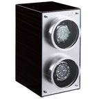 MOZSLY® Double Watch Winder - Red Wood Box Piano Paint