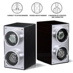 MOZSLY® Double Watch Winder - Red Wood Box Piano Paint