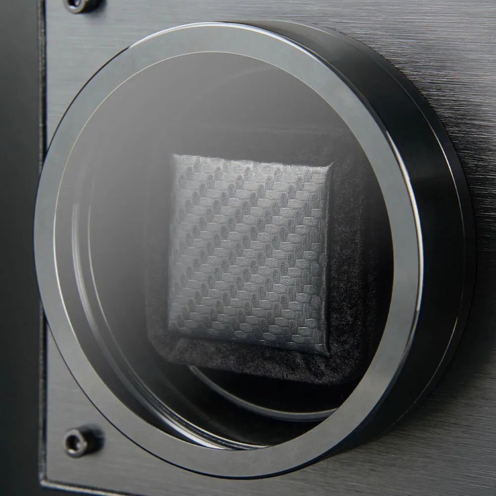 MOZSLY® Black Knight Double Watch Winder - Black Leather_05