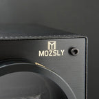 MOZSLY® Black Knight Double Watch Winder - Black Leather_06
