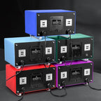 MOZSLY® Double Watch Winder - Purple Leather -- Mozsly