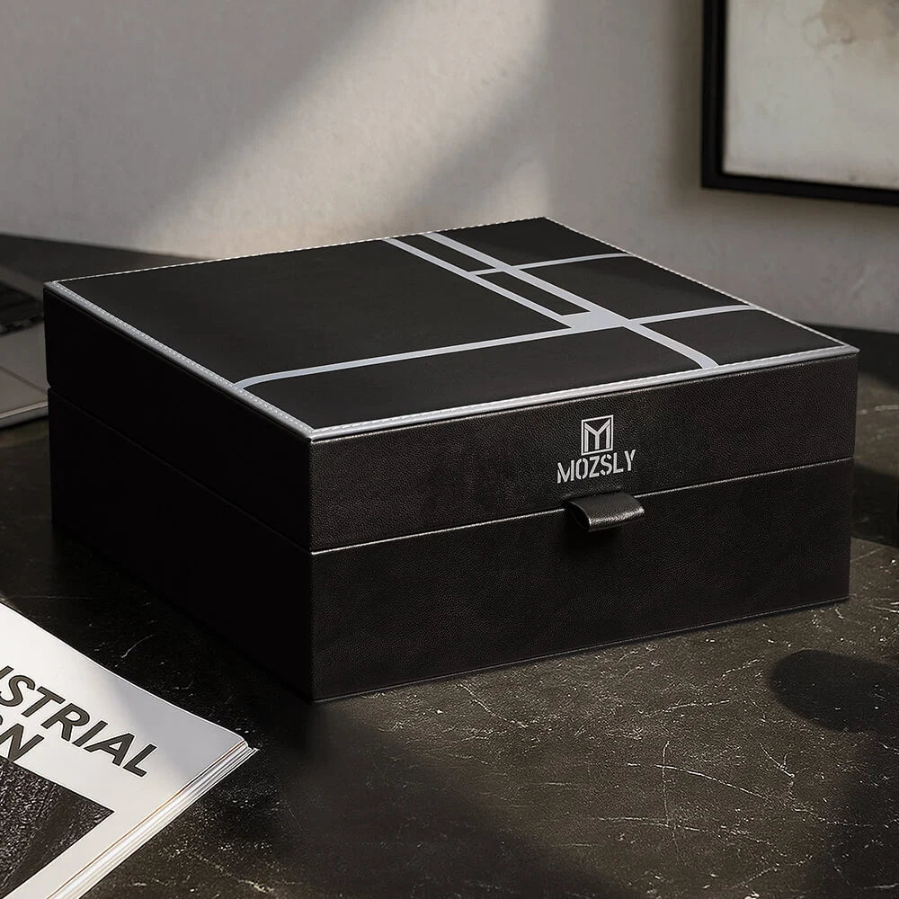 MOZSLY Luxury 6 Watch Storage Box – Berlin Obsidian Black (Artist’s Series)_06
