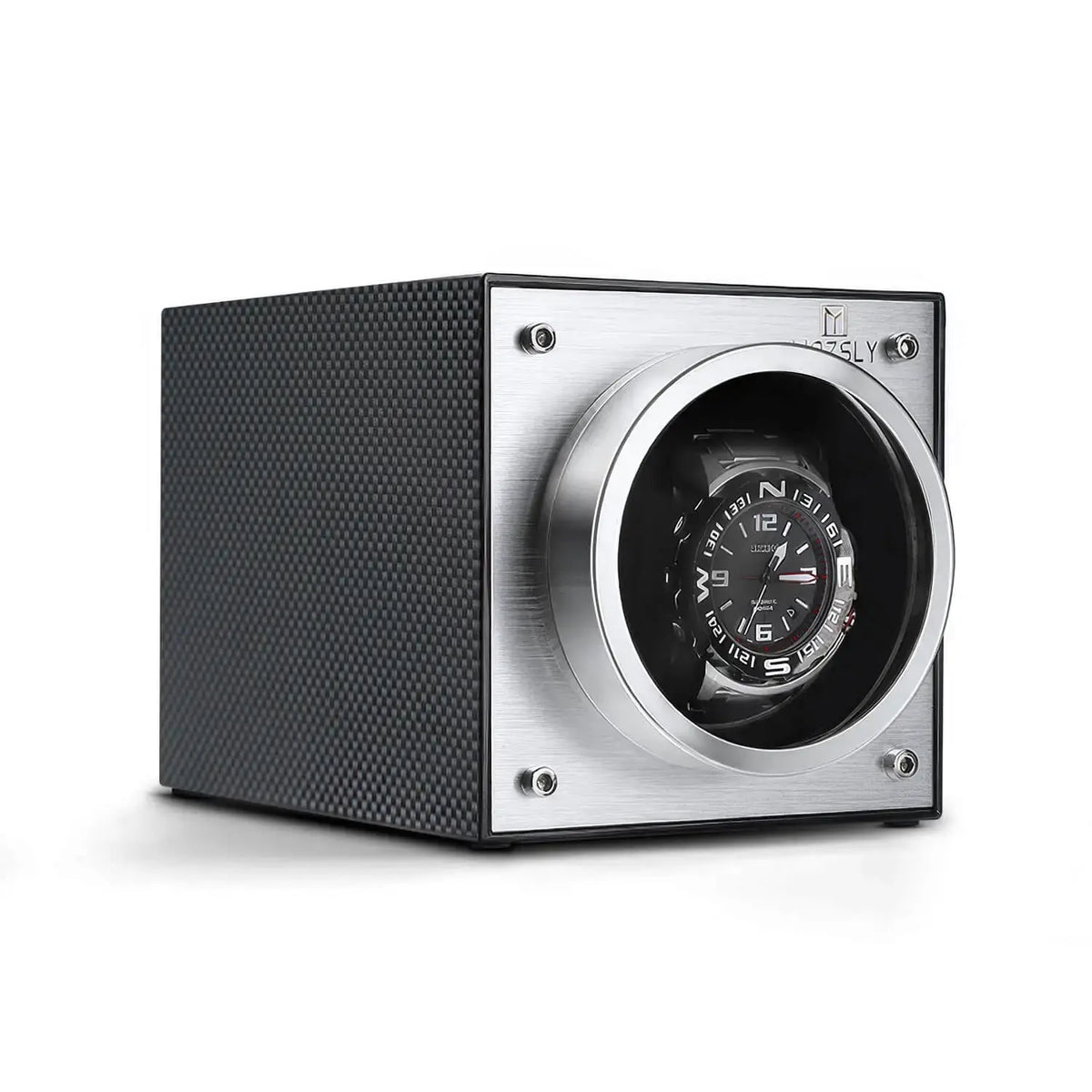 MOZSLY® Watch Winder with Multiple Rotation - Carbon Fiber