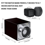 MOZSLY® Single Watch Winder - Classic Wood Grain Paint_03