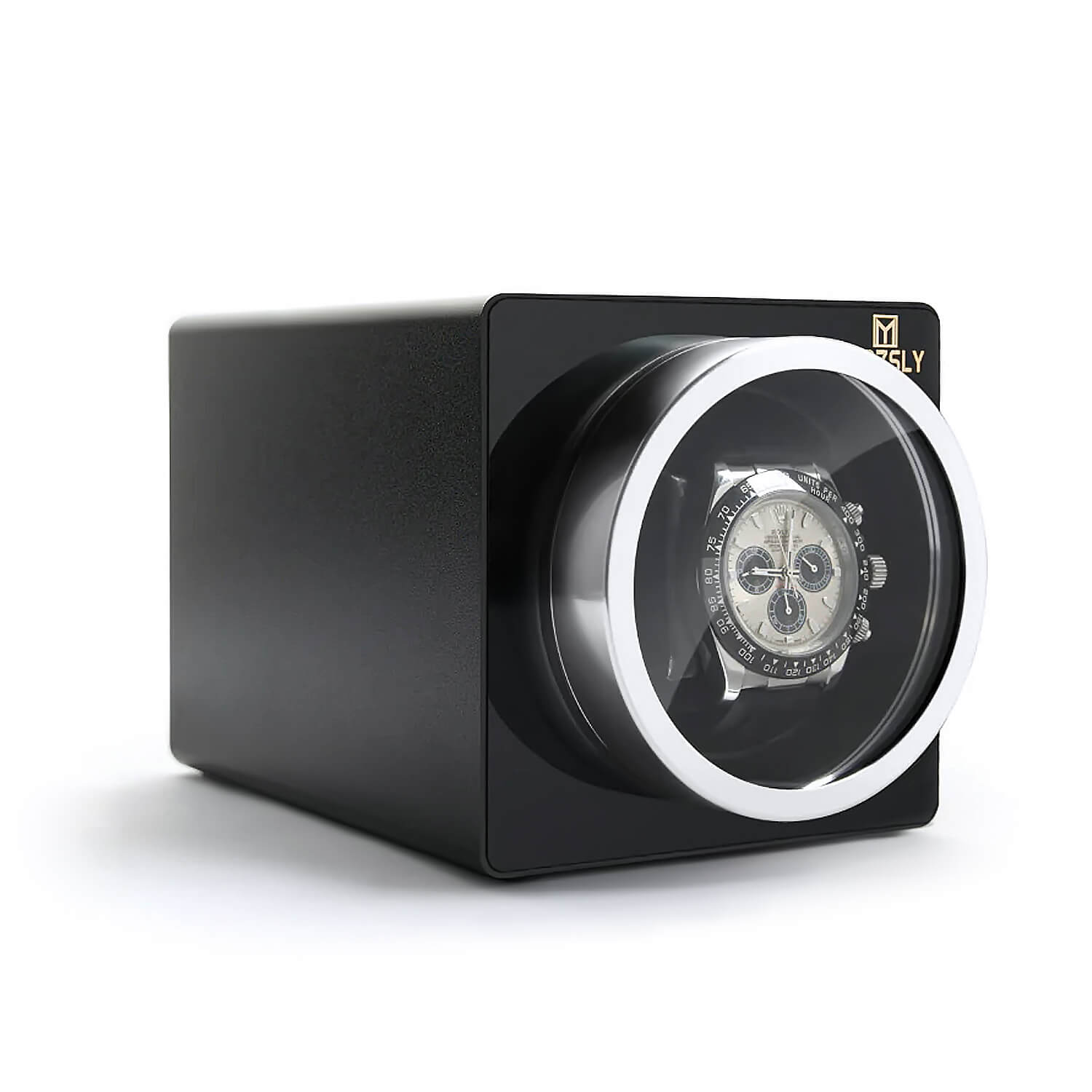 MOZSLY® Single Watch Winder - Space Metal Black รูปสินค้าหลัก