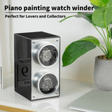 Mozsly Double Watch Winder Carbon Brazing Paint