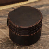 Single Genuine Leather Luxury Portable Watch Travel Roll-1