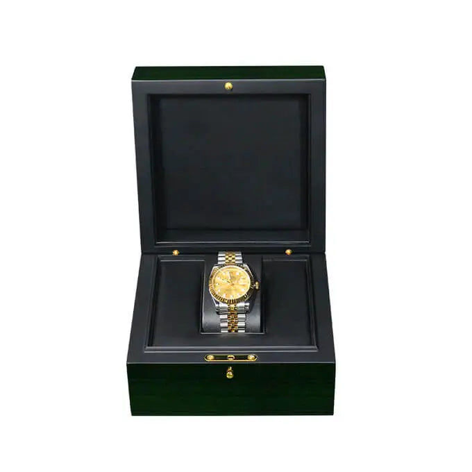 Single Wooden Luxury Watch Jewelry Storage Box-2