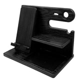 Wooden Standing Phone Charging Stand Watch Display Stand-5