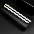 best luxury leather 3 watch roll-Black_06