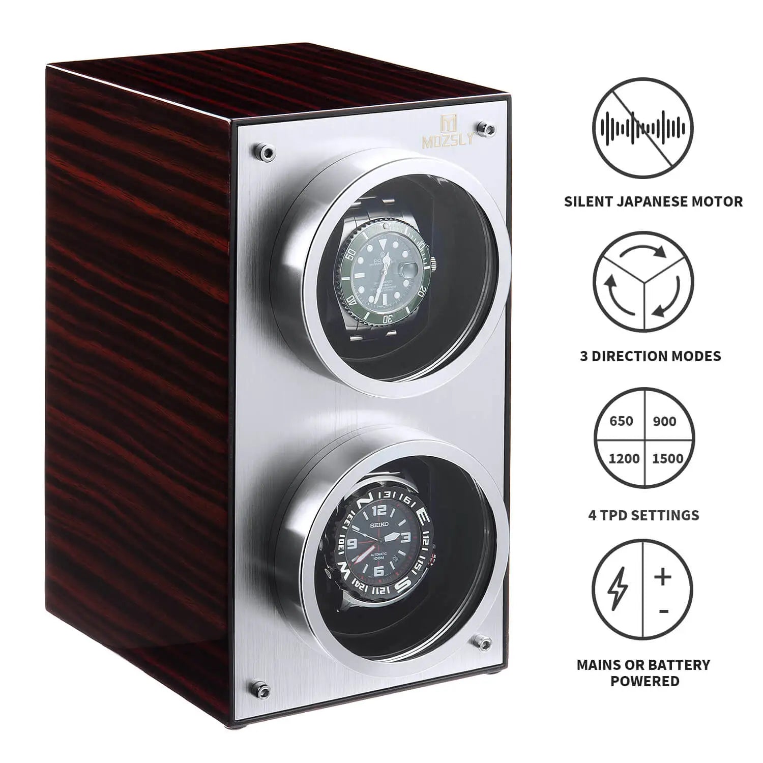 Red Wood Box Piano Paint Watch Winder 丨Mozsly – MOZSLY