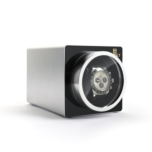 MOZSLY® Space metal  Silver Watch Winder - Silver - mozsly
