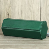 Best Green Leather 3 Watch Travel Roll Case-MOZSLY-4