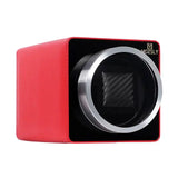 Best Single Watch Winder Box-Red Leather-Mozsly
