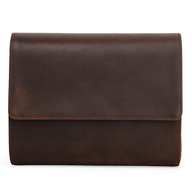 Brown Leather Watch Roll