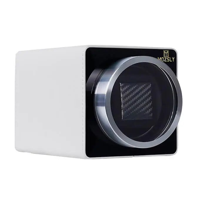 Mozsly Watch Winder Box Rolex-White Leather