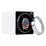 Mozsly Best Watch Winders For Rolex-White Leather