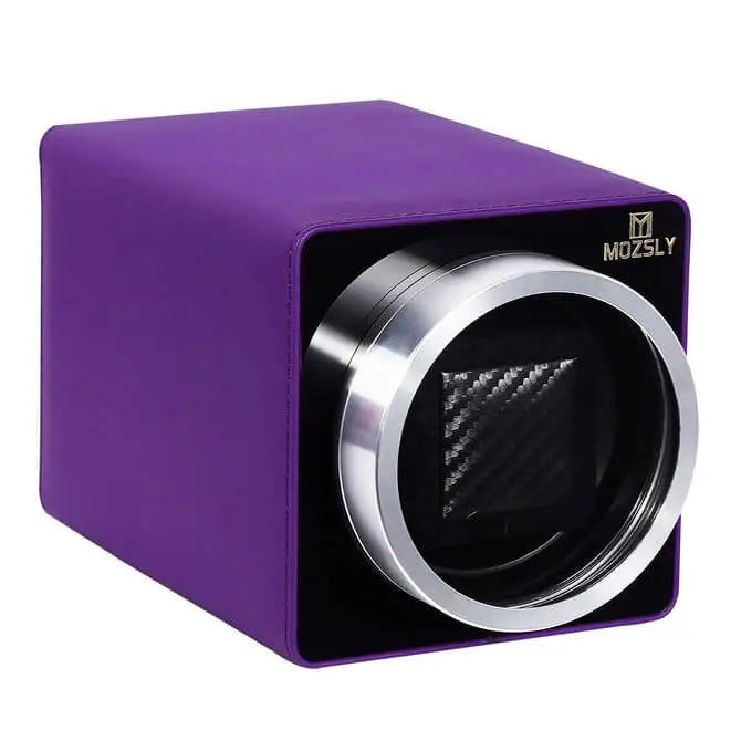 Rolex Single Watch Winder on sale-Purple Leather-Mozsly 