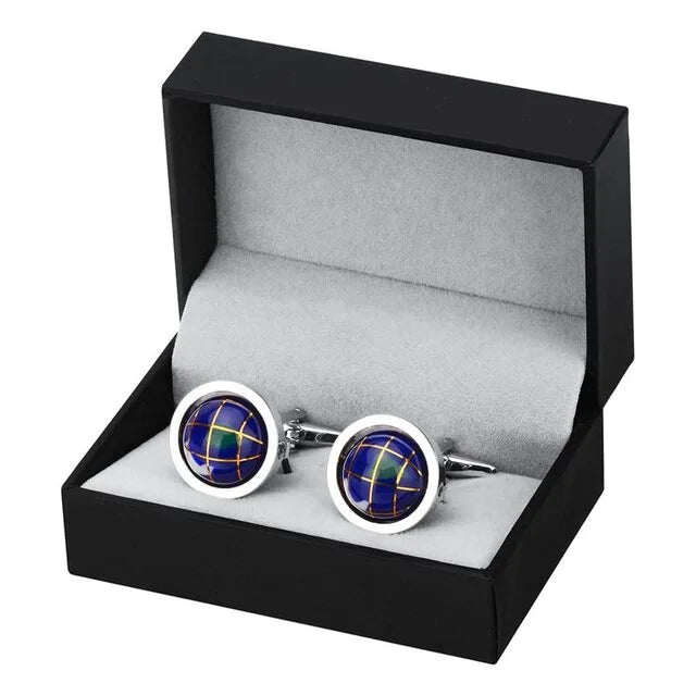 Trendy men's cufflinks with gift box