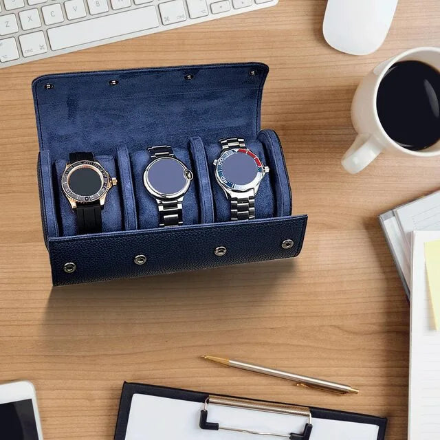 Travel Case Navy Blue – Mr Watchley