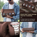 best leather rolex watch roll case