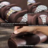 leather watch roll case