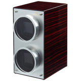 MOZSLY® Double Watch Winder - Red Wood Box Piano Paint -- mozsly