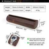 luxury leather 4 watch roll