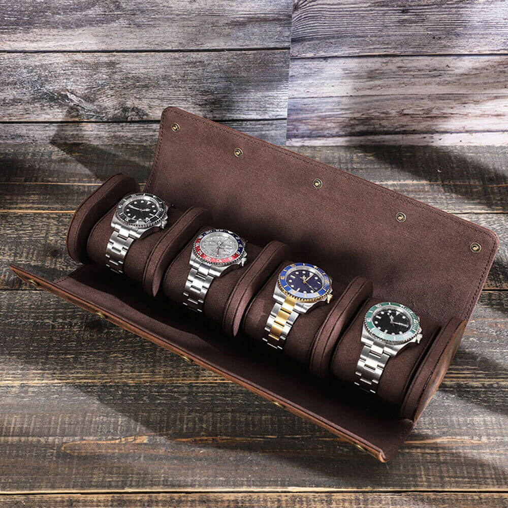 mens luxury watch roll case