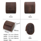 single mens watch leather travel case