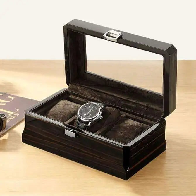 solid wood man watch storage box