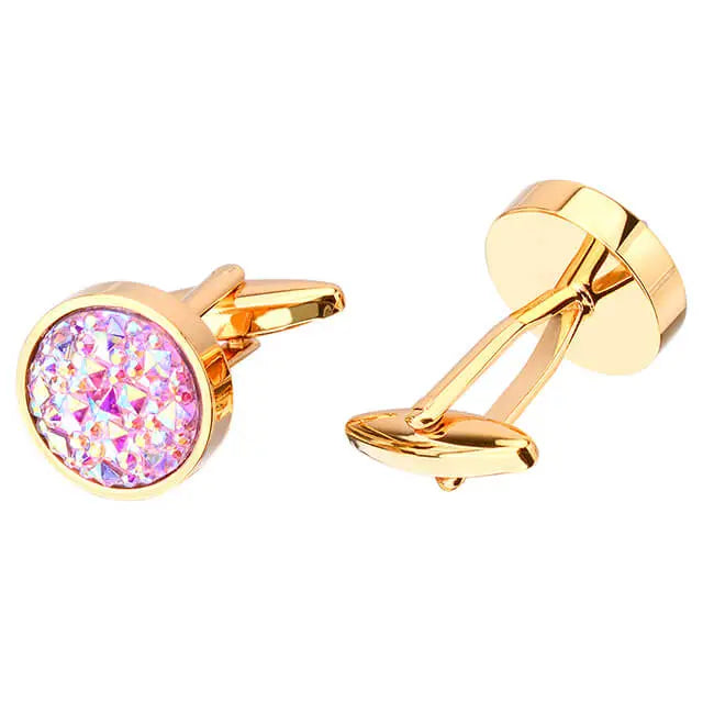 Glass Sleeve Men Cufflinks Business Sleeve-shirt Accessories -- Mozsly