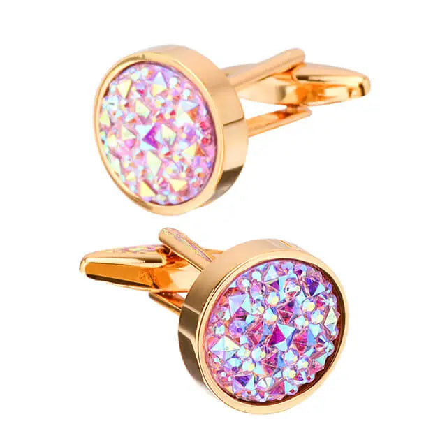 Glass Sleeve Men Cufflinks Business Sleeve-shirt Accessories -- Mozsly